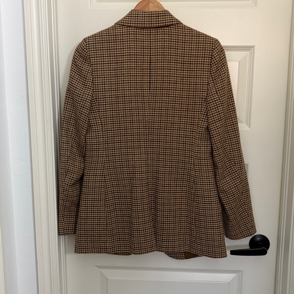 Women’s classic brown checked blazer - Picture 7 of 8